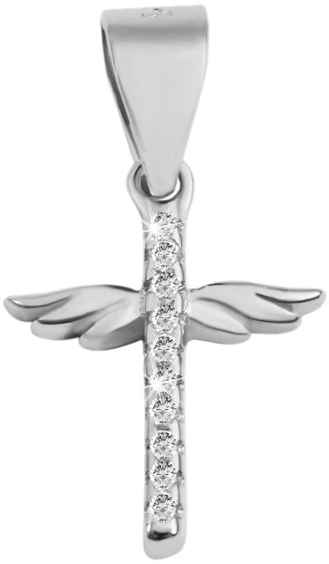 Risti zirkonioilla Siivet SH93-001 - Rippiristi hopea - SH93-001 - 1