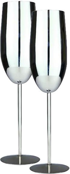 Shampanjapikari Fiesta Silver 2 kpl - Isänpäivä lahjaideat - LS-1 - 1