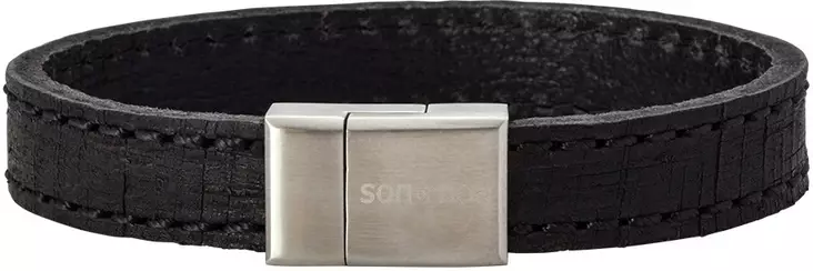 Son of Noa Black Calf rannekoru 897005-BLACK21 - Nahkaiset rannekorut - 897005-BLACK21 - 1