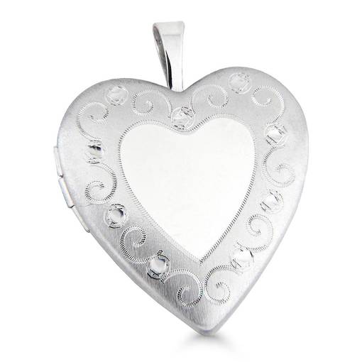 Syd=C3=A4nmedaljonki-SPL-10151-21mm - Hopeiset riipukset - SPL-10151 - 1