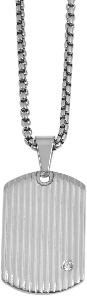 Teräs laattariipus zirkonilla SH443-01 - Teräsriipukset - SH443-01 - 1