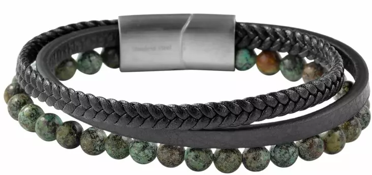 Tiikerinsilm=C3=A4 rannekoru vihre=C3=A4 SH330-001 - Nahkaiset rannekorut - SH330-001 - 1