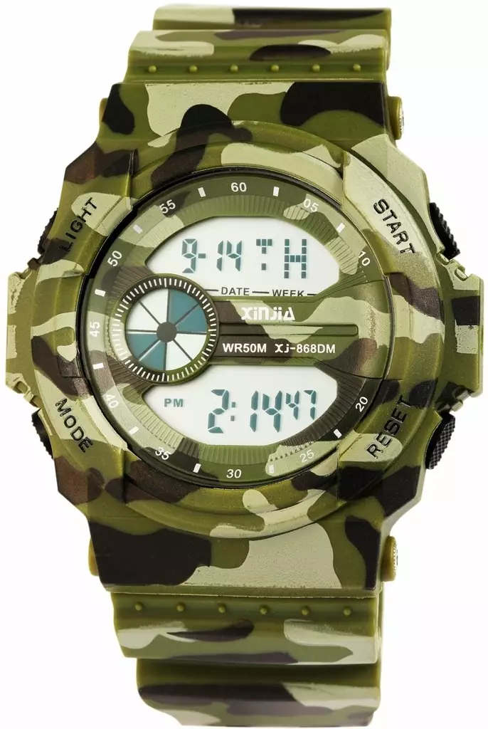 Xinjia digital black camo green kello - Ryhmittelemättömät miesten rannekellot - X06-001 - 1