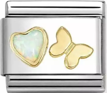 Nomination pala White Opal Butterfly - Nomination - 030523-11 - 1