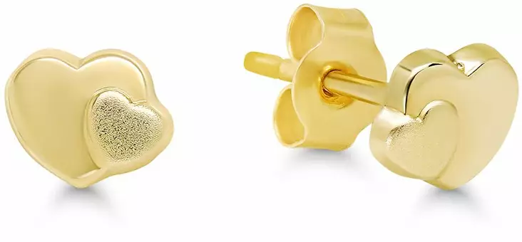 Kultaiset sydänkorvakorut 6-129761 - Kultaiset korvakorut - 6-139761 - 1