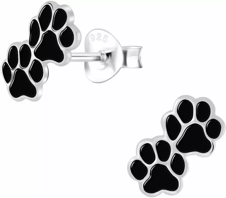 Tassu korvakoru Tuplamusta Y6051 - Lasten korut - Y6051 - 1