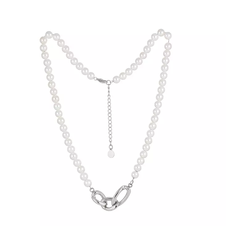 Helmikaula Isabella teräs 45-50cm - Teräksiset kaulakorut - PSS061 - 1