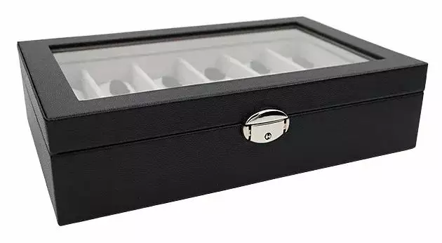 KELLOLAATIKKO 12 kellolle musta - Kellolaatikot - W1201 - 1