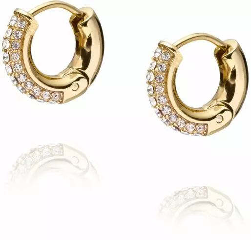 Mockberg Pave everyday small gold hoops - Teräksiset korvakorut - MB0191 - 1