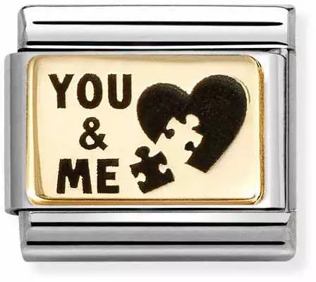 Nomination pala You and me puzzle 030166-71 - Nomination combosable classic - 030166-71 - 1