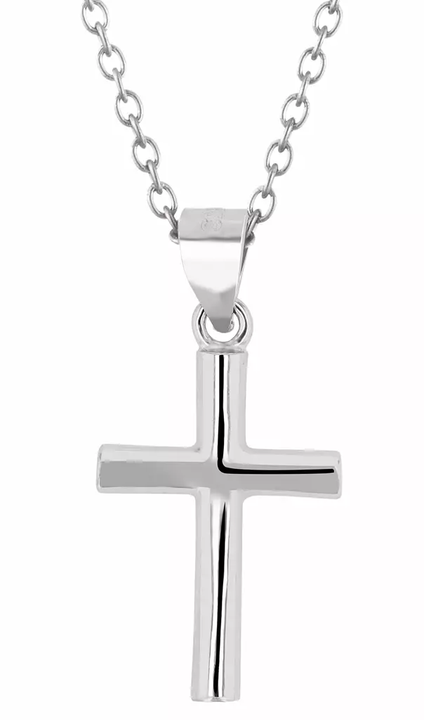 Ristiriipus hopeaa 24x12 mm - Rippiristi hopea - SH236-001 - 1