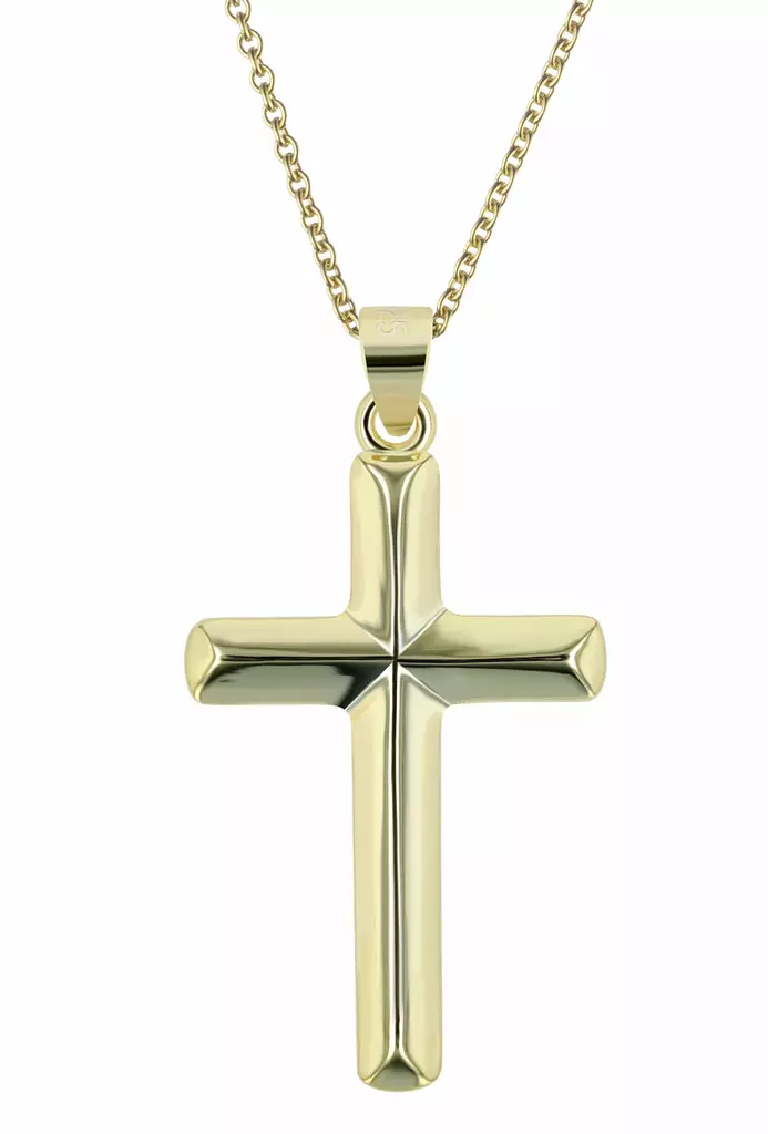 Ristiriipus kullattua hopeaa 32x19 mm - Rippiristit kullattu hopea - SH290-001 - 1