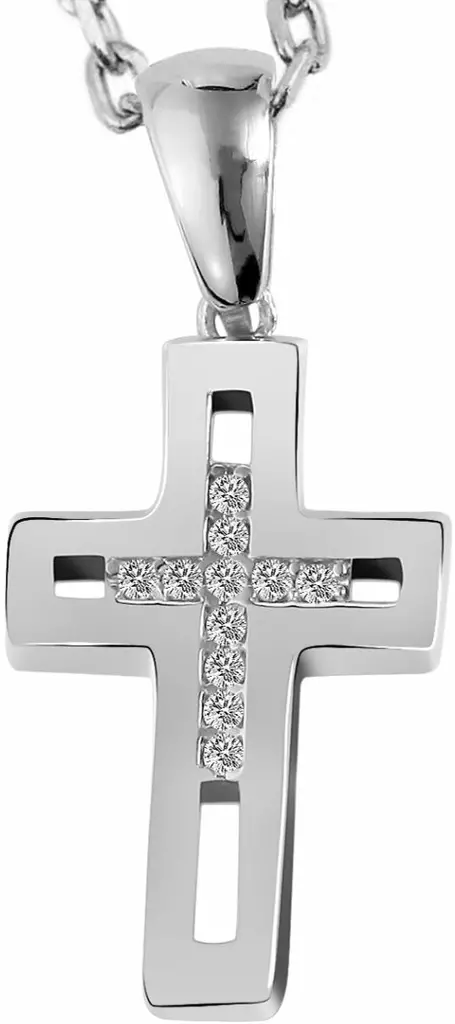 Risti zirkonioilla Erika SH157-001 - Rippiristi hopea - SH157-001 - 1