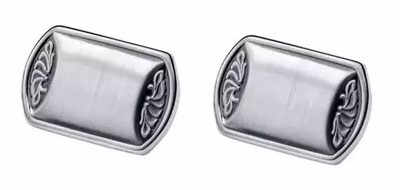 TPR JUUSTONAPIT 1 PARI - Talonpoikaisrokokoo pöytähopeat - 105162001 - 1