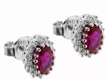 ckk62 diana korvakorut - Hopeiset korvakorut - CKK62 - 1