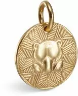 Kalevala Koru Amuletti hele Pohjankarhu, pronssi - Amuletti - 38703142 - 1