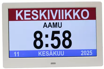 Dementiakello valkoinen DE102 - Pienoiskellot - DE102 - 1