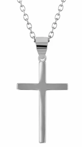 Ristiriipus hopeaa 24x12 mm - Rippiristi hopea - SH239-002 - 1