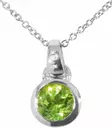 Peridootti riipus 8mm CK52 - Hopeiset riipukset - CK52 - 1
