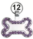 Pet Tag Violetti zirkon luu 079201-12 - Käyttöesineiden outlet - 079201-12 - 1