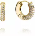 Mockberg Pave everyday medium gold hoops MB0192 - Teräksiset korvakorut - MB0192 - 1
