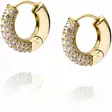 Mockberg Pave everyday medium gold hoops MB0192 - Teräksiset korvakorut - MB0192 - 5