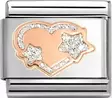 Nomination Silver Glitter Heart 430202-4 - Composable Classic - 430202-42 - 1