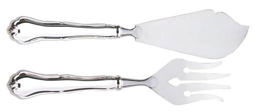 Chippendale kakkuveitsi -ja atrain - Chippendale pöytähopeat - CH02 - 1