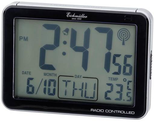 Digital Her=C3=A4tyskello Musta 9859-2 - Herätyskellot - 9859-2 - 1