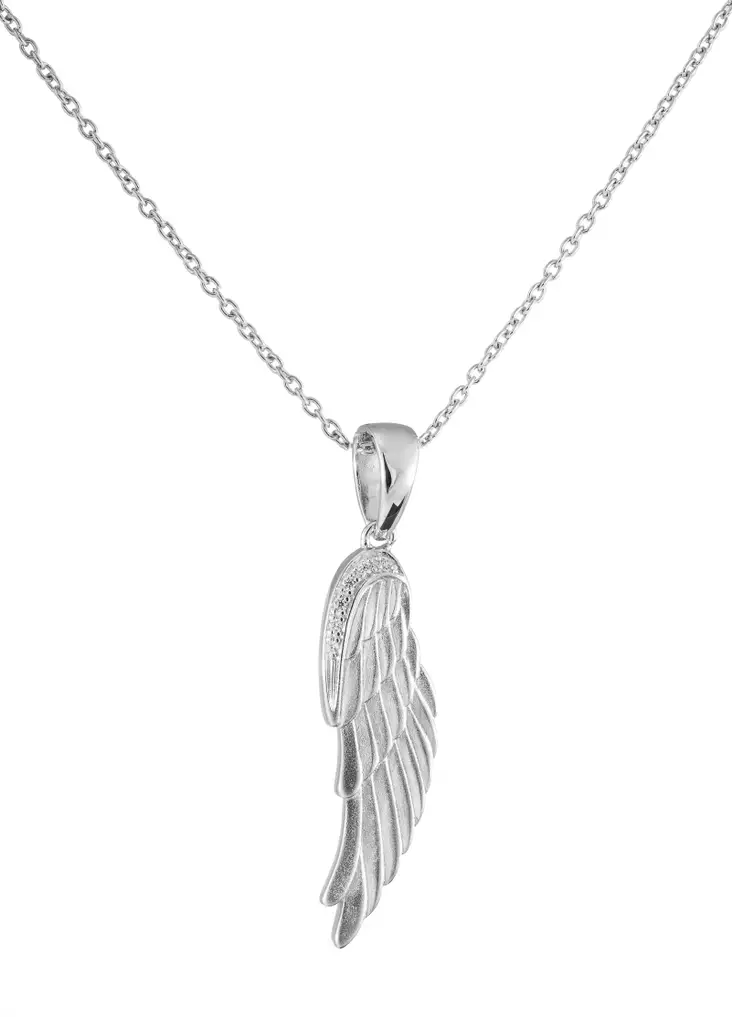 Enkelinsiipi Zirkonein 40-11262-610-71 - Hopeiset kaulakorut - C11262 - 1