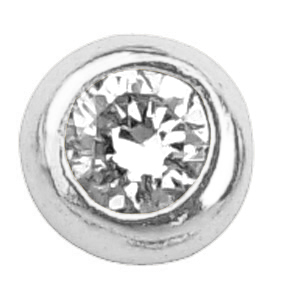 Hammaskoru timantilla, valkokultaa - Hammaskorut - 4-42 - 1