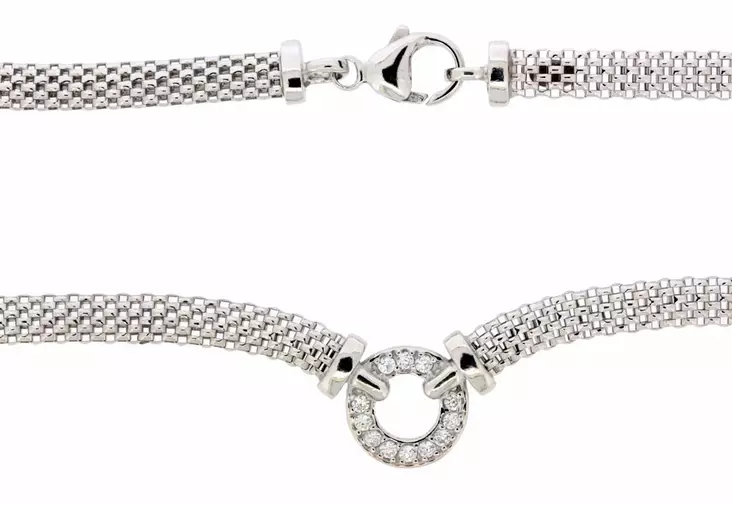 Hopeinen Jovita kaulakoru JE185 - Hopeiset kaulakorut - JE185-42 - 1