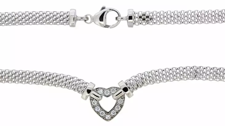 Hopeinen Josephine kaulaketju - Hopeiset kaulakorut - JE186-42 - 1