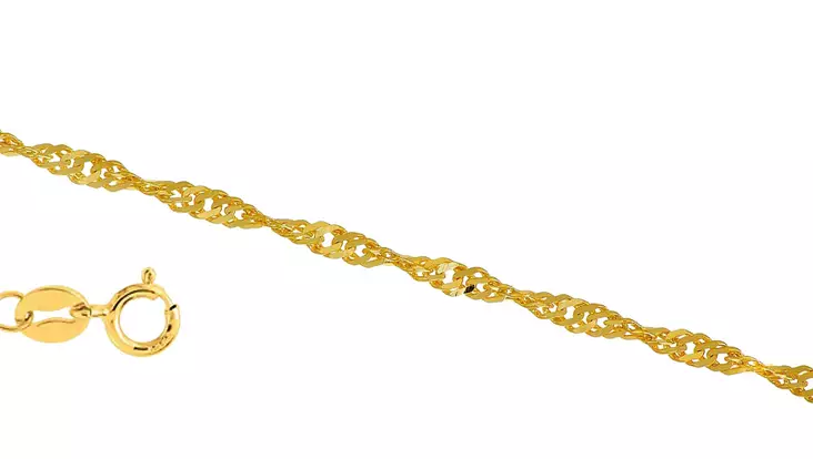 Kaulaketju Singapore, kultainen - Kultaiset kaulakorut - 4930-42 - 1