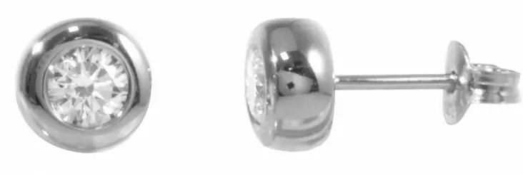 Korvakoru La Spezia tappi 7mm cz - Hopeiset korvakorut - CKK202 - 1