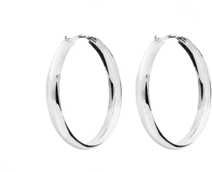 Korvarenkaat 3x20mm - Hopeiset korvakorut - H3022 - 1