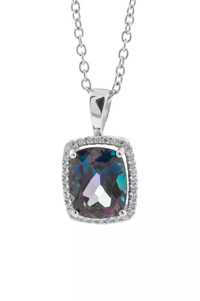 London Blue topaasi riipus CRR172 - Hopeiset kaulakorut - CRR172 - 1