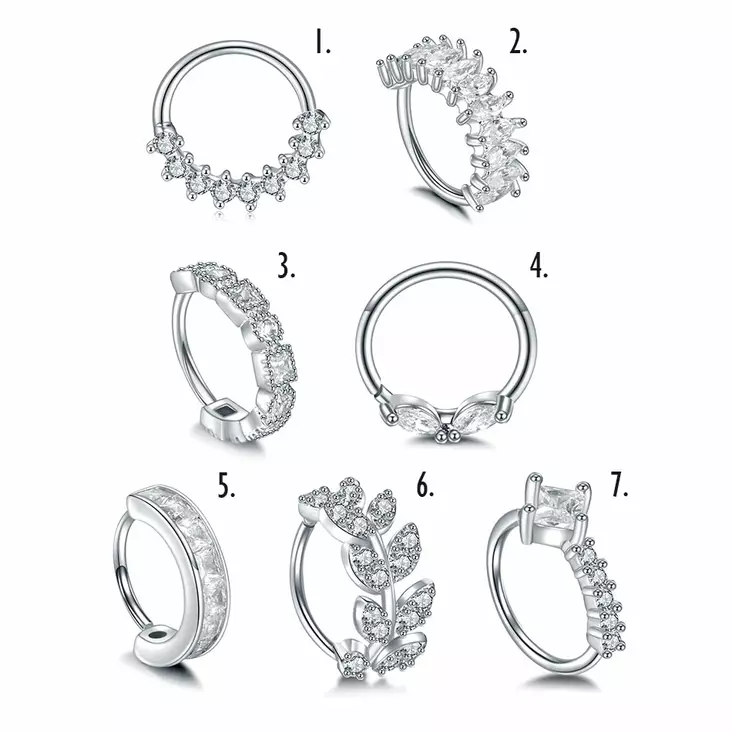 Nen=C3=A4koru Cuff Zirkonein - Lävistyskorut - AB0432 - 1