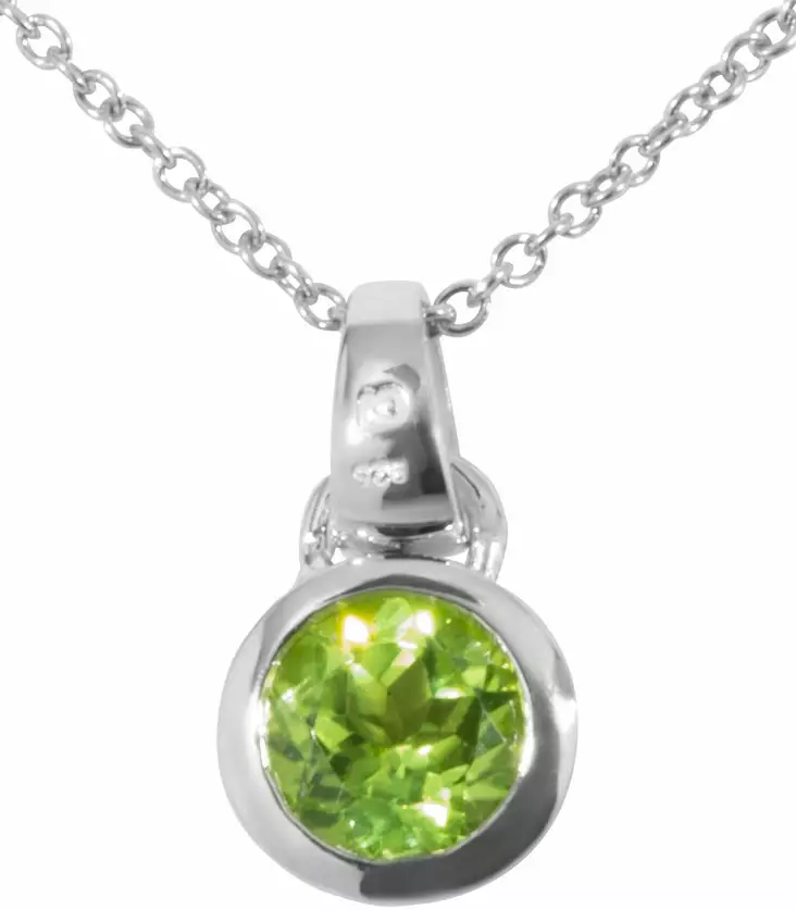 Peridootti riipus 8mm CK52 - Hopeiset riipukset - CK52 - 1