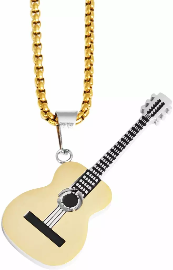 Kaulakoru Akustinen Kitara Kulta SH361-002 - Teräksiset kaulakorut - SH361-002 - 1