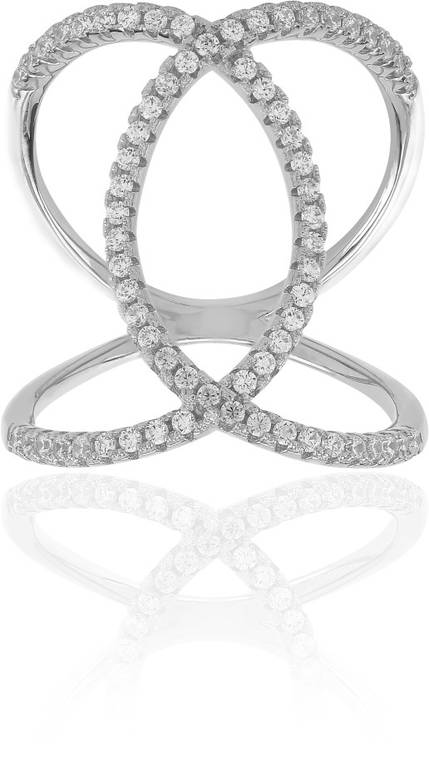 Sif Jakobs Fucino sormus - Hopeiset sormukset - SJ-R0059-CZ-52 - 1