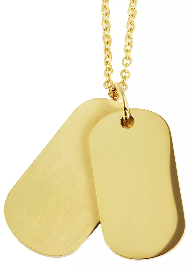 Soldier kullattu tuplalaatta riipus SH444-02 - Teräsriipukset - SH444-02 - 1