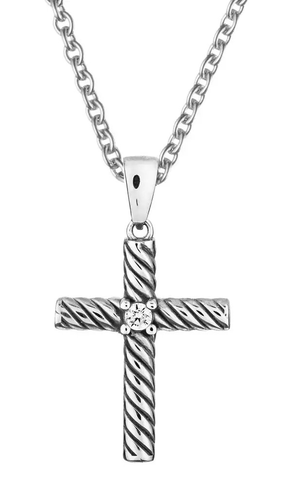 Hopeinen risti 280502 - Rippiristi hopea - 280502 - 1