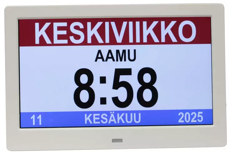 Dementiakello valkoinen DE102 - Pöytäkellot - DE102 - 1