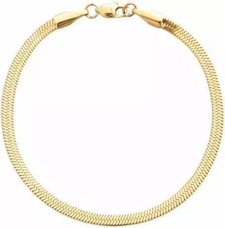 Mockberg Thin snake gold medium rannekoru MO572 - Teräksiset rannekorut - MO572 - 1