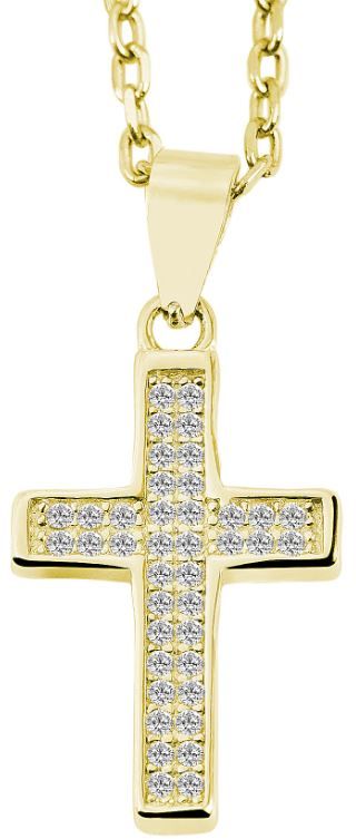 HOPEARISTI ZIRKONEILLA SH104-002 - Rippiristit kullattu hopea - SH104-002 - 1