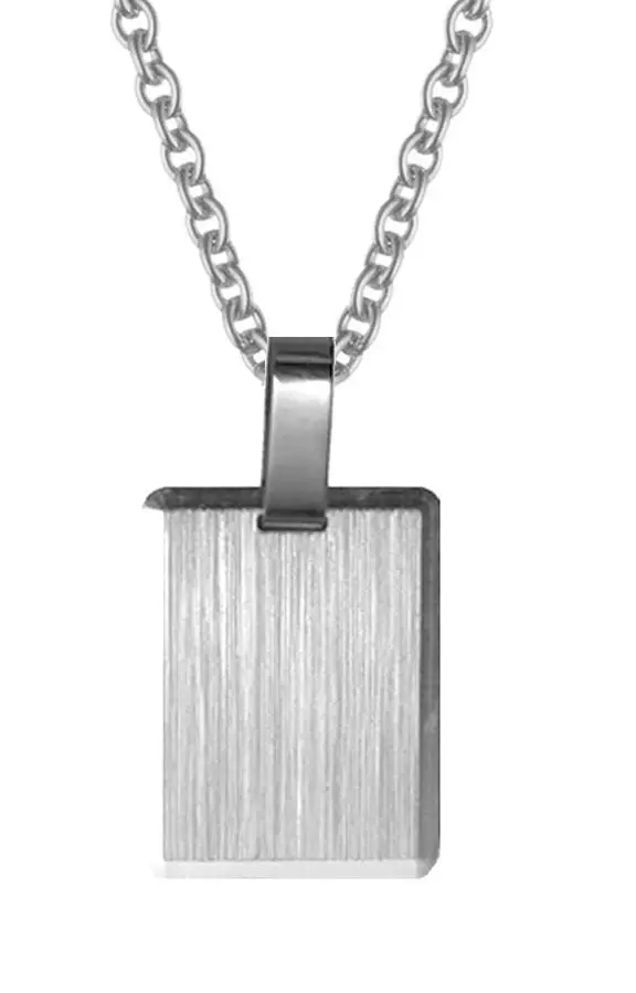 Riipus, harjattu panssariketjussa - Hopeiset riipukset - CGA012 - 1