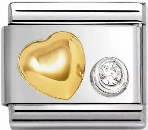 Nomi Sydän koholla ja zirkoni 630301-02 - Composable Classic - 630301-02 - 1