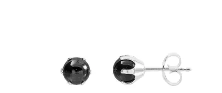 Korvakorut 5mm hematiitti H2013 - Hopeiset korvakorut - H2013 - 1