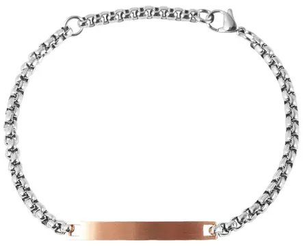 Matthew laattaranneketju rose - Teräksiset rannekorut - SH446-03 - 1